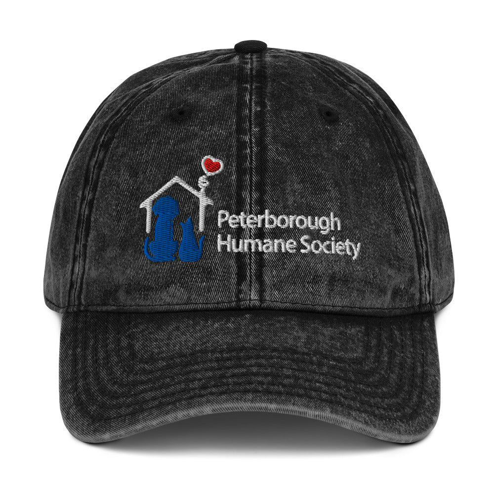 Embroidered Logo Vintage Cotton Twill Cap