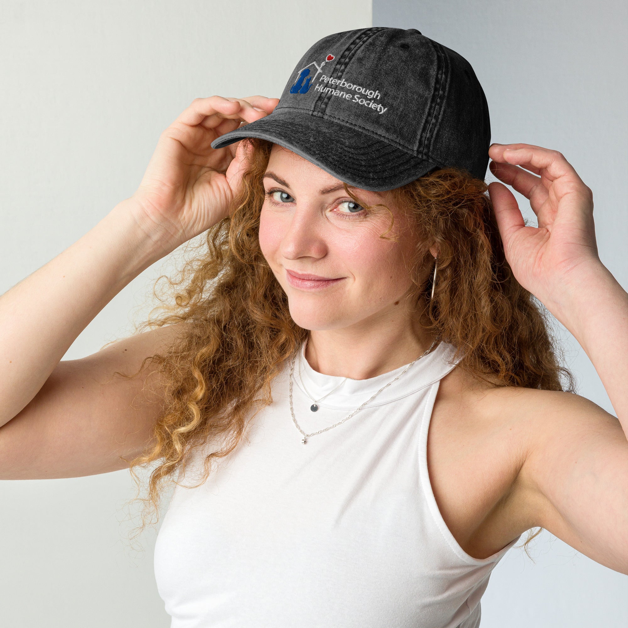 Embroidered Logo Vintage Cotton Twill Cap