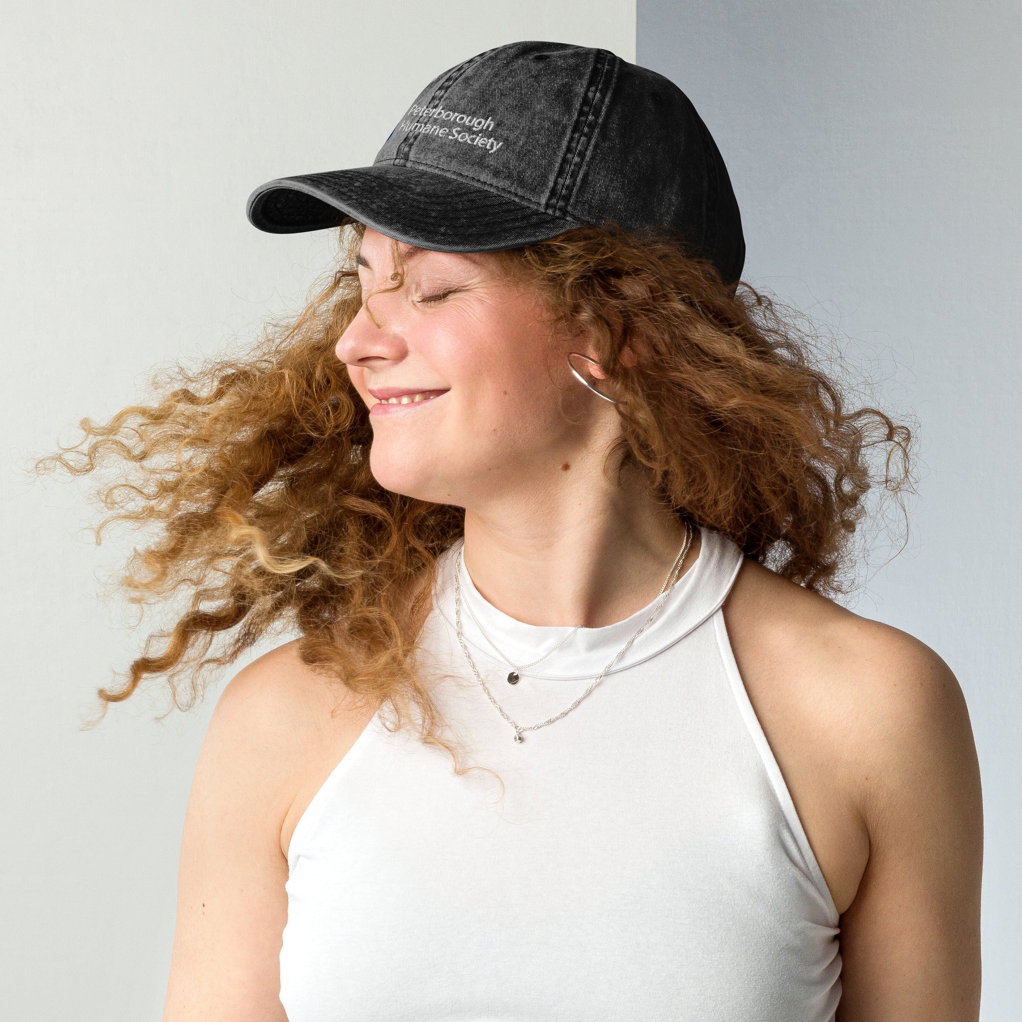 Embroidered Logo Vintage Cotton Twill Cap