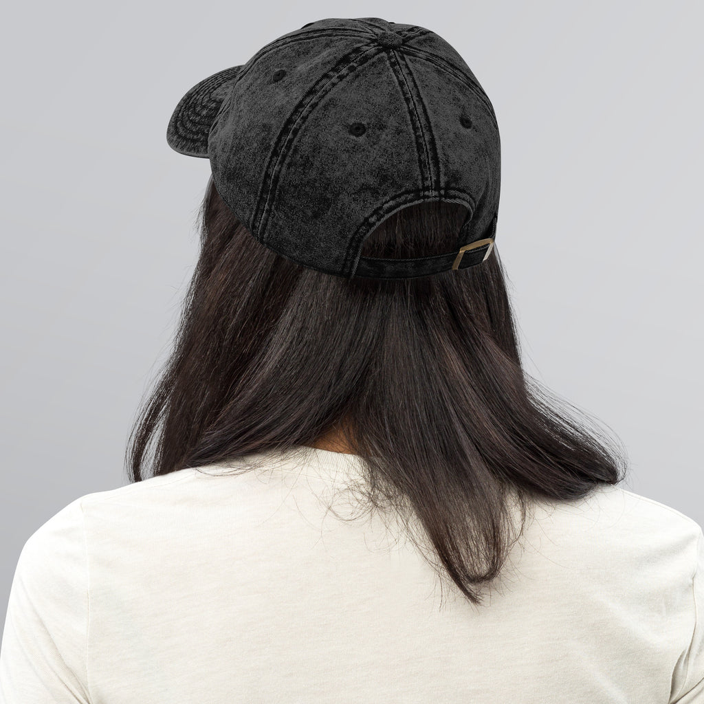 Embroidered Logo Vintage Cotton Twill Cap