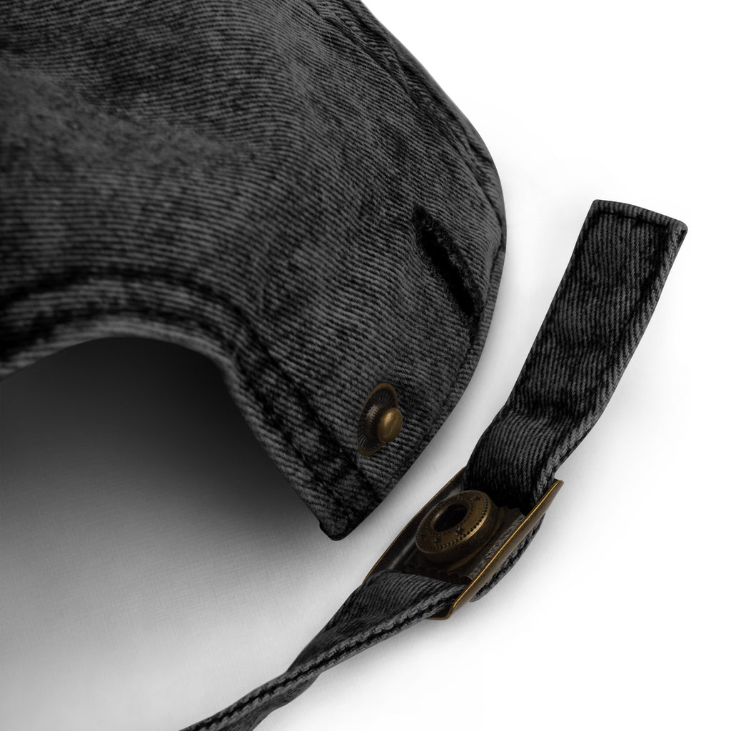 Embroidered Logo Vintage Cotton Twill Cap