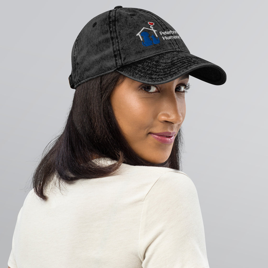 Embroidered Logo Vintage Cotton Twill Cap